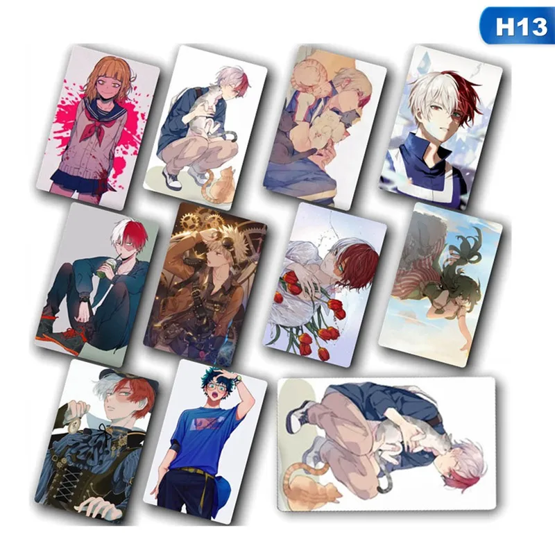 13 10 шт./партия Boku No Hero Academy/My Hero Academy версия новая аниме карточная наклейка игрушка для коллекции анимаций карточная наклейка - Цвет: 13