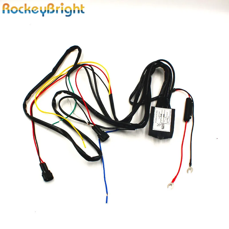 Rockeybright DRL контроллер авто светодиодный дневные ходовые огни реле жгута диммер вкл. Выкл. Переключатель 12-18 в автомобиль DRL контроллер
