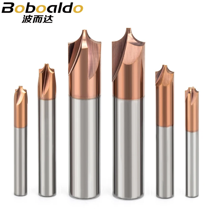 1 шт. твердосплавный анти R фрезерный станок для легированной стали 2 и 4 канавки Arc