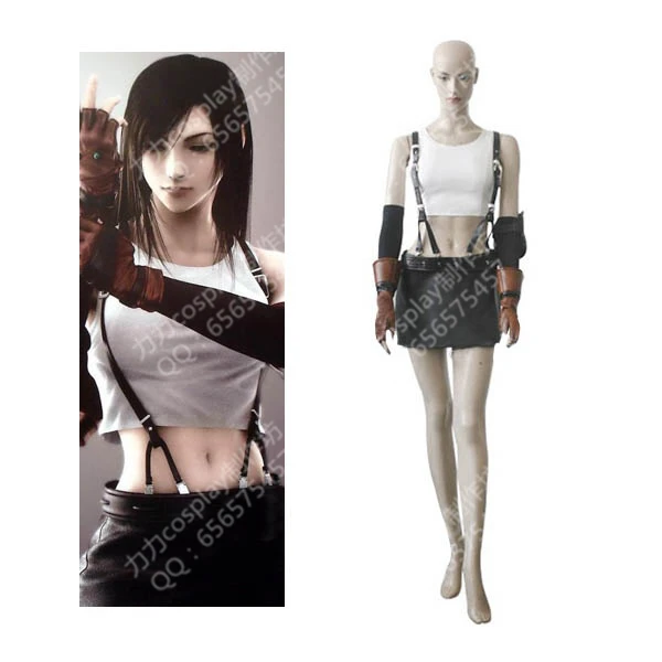 Костюм Athemis для косплея финальной фантазии VII Tifa Lockhart женское платье на заказ
