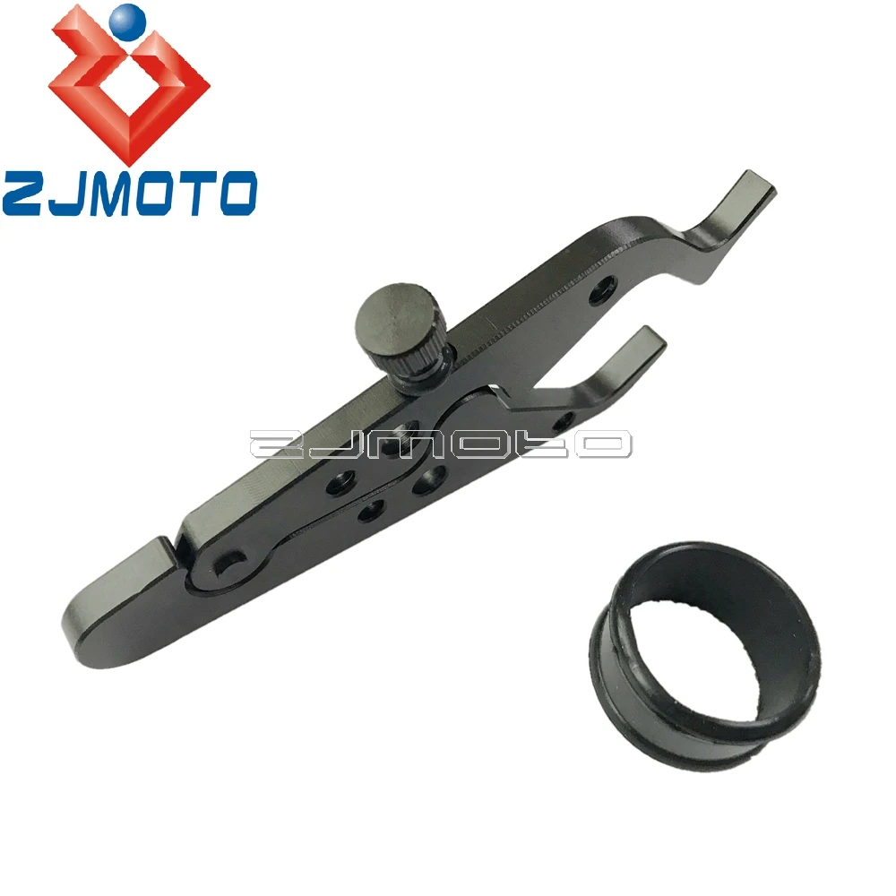 Motorcycle Cruise Control System Handlebar Assist Clamp CNC Aluminum Throttle Lock w/ Rubber Ring |