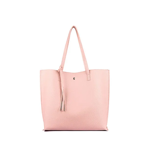 pink Большая женская сумка Bolsa Feminina, женская сумка-шоппер, сумочка-клатч через плечо, женская сумка, женская сумка - Цвет: pink