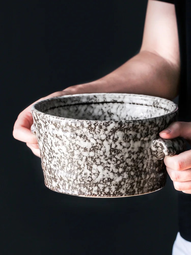Креативная японская керамическая чаша ramen для домашнего овоща большой суп