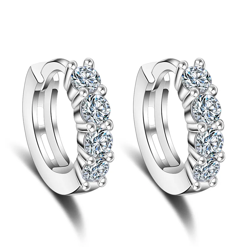 

Серьги-гвоздики женские из серебра 925 пробы, в форме сердца