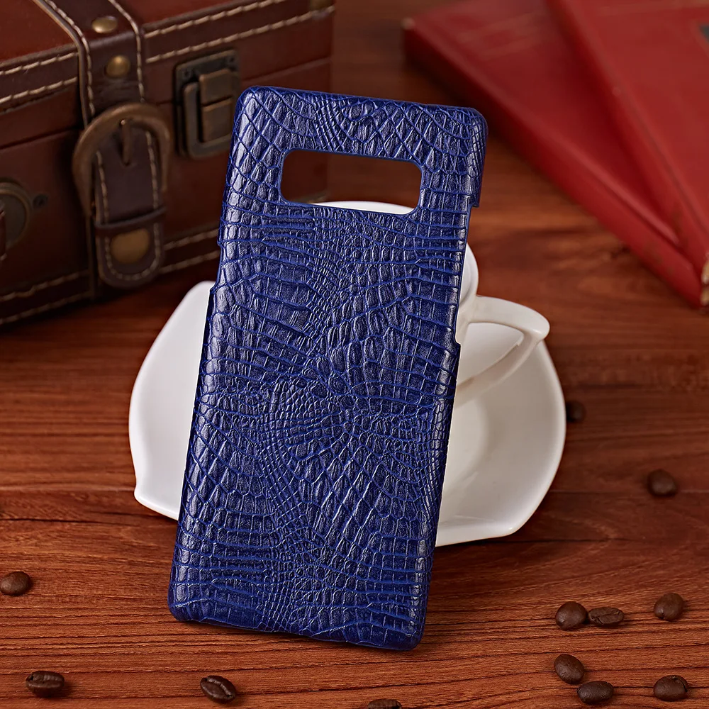 Кожаный чехол для Samsung Примечание 8 жесткий защитный В виде ракушки задняя крышка