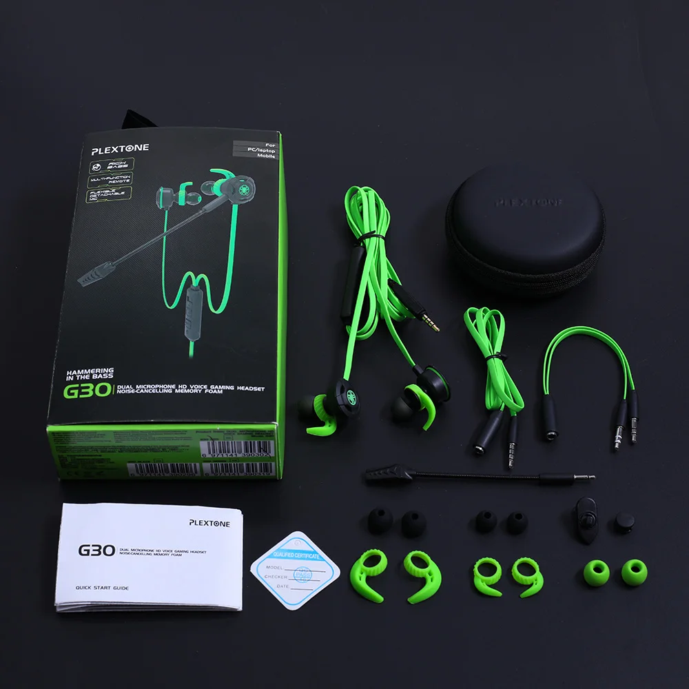 Наушники Plextone In ear игровая гарнитура стерео с микрофоном ПК геймерская для PS4 Xbox