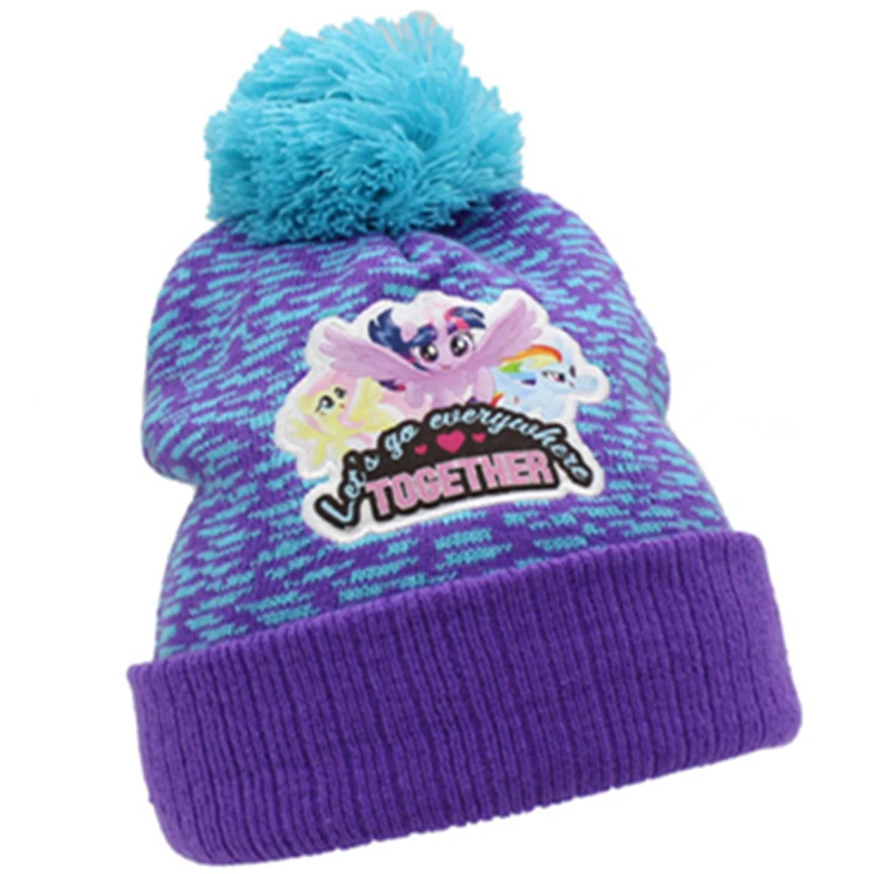 Вязаные шапки Little Horse Rainbow Dash Twilight Rarity Apple Jack Fluttershy Pinkie Pie теплые флисовые на осень и