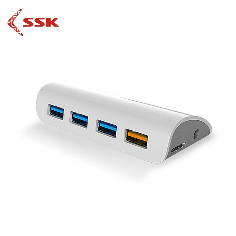 А SSK четыре порта USB3.0 концентратор перезаряжаемый деконцентратор компьютер