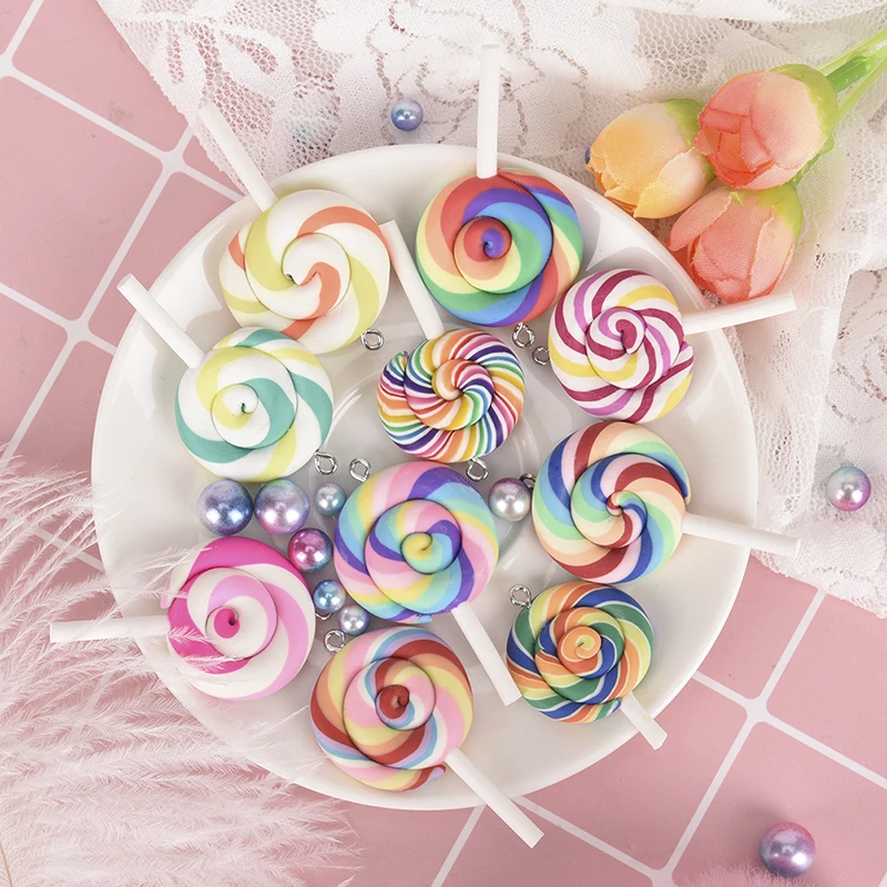 10 шт./лот милые мягкие DIY Керамические леденцы подвески индивидуальная бутылка