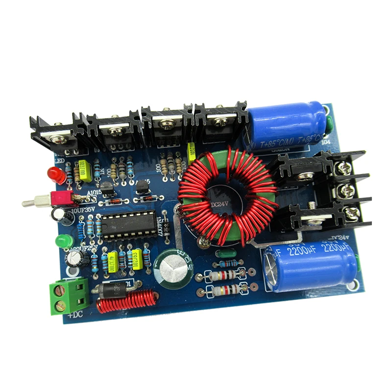 Lusya Инвертор постоянного тока трансформатор Питание доска для автомобиля DC12V двойной 24V для 180 Вт HiFi усилитель F7-009