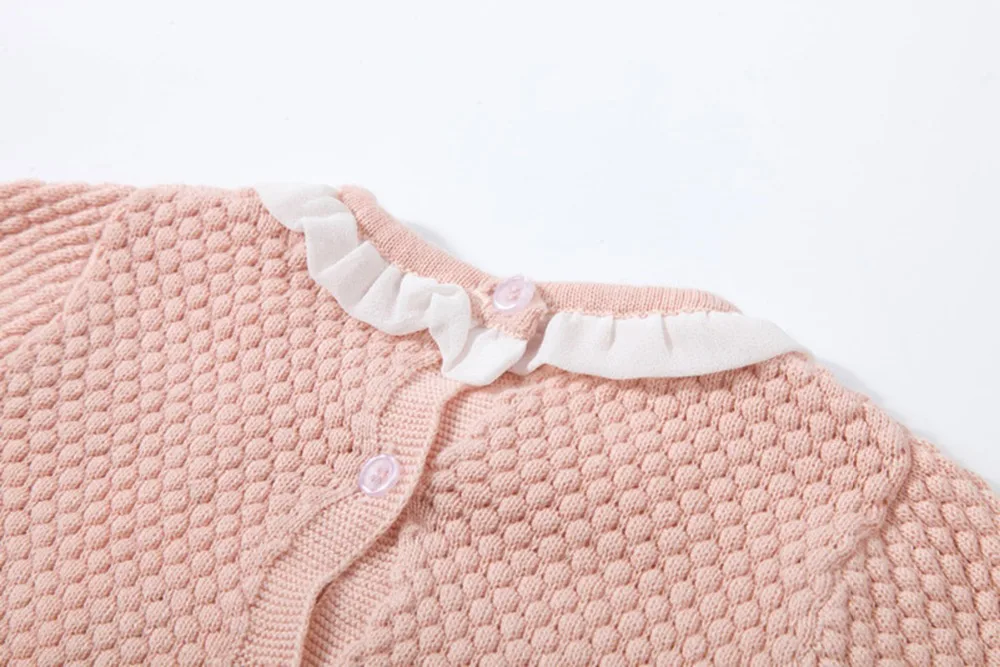 Knitted Baby Clothes For Boys Girls Outfits Newborn Clothing Set Sweater Cardigan + Shorts 2 pcs Ruffle Toddler | Детская одежда и