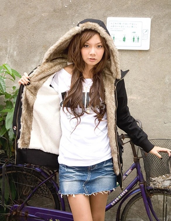 2015 Winter New Korean women loose hooded cashmere cardigan women's long-sleeved sweater zipper jacket |