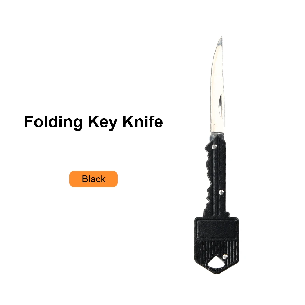 Black Folding Knife JelBo мини складной нож для ключей Карманные охотничьи ножи наружные ручные инструменты для выживания скальпель лезвия походные ножи наборы деревянных - Цвет: Black Folding Knife