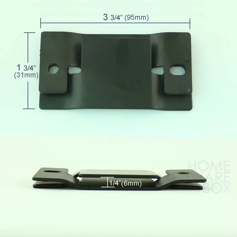 sectional sofa connector bracket interlock joint black metal two pairs |
