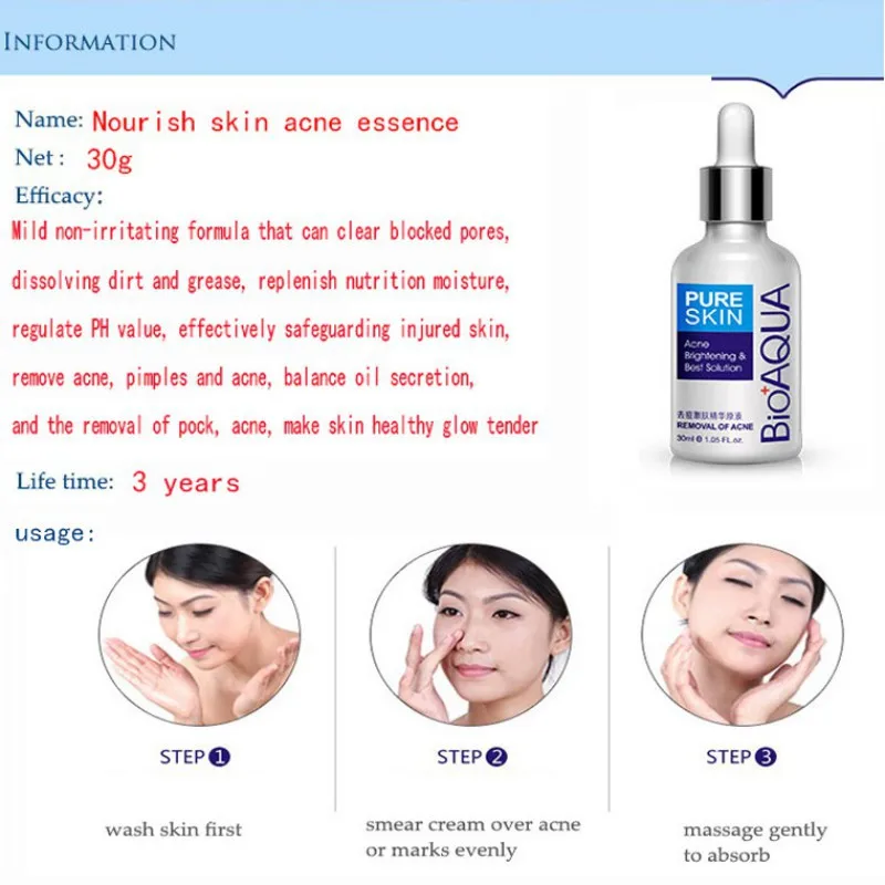 

Face Serum Spots Scar Removal Serum Skin Care Blackhead Treatment Whitening Moisturizing Essential Oil Beauty 30ml 2018