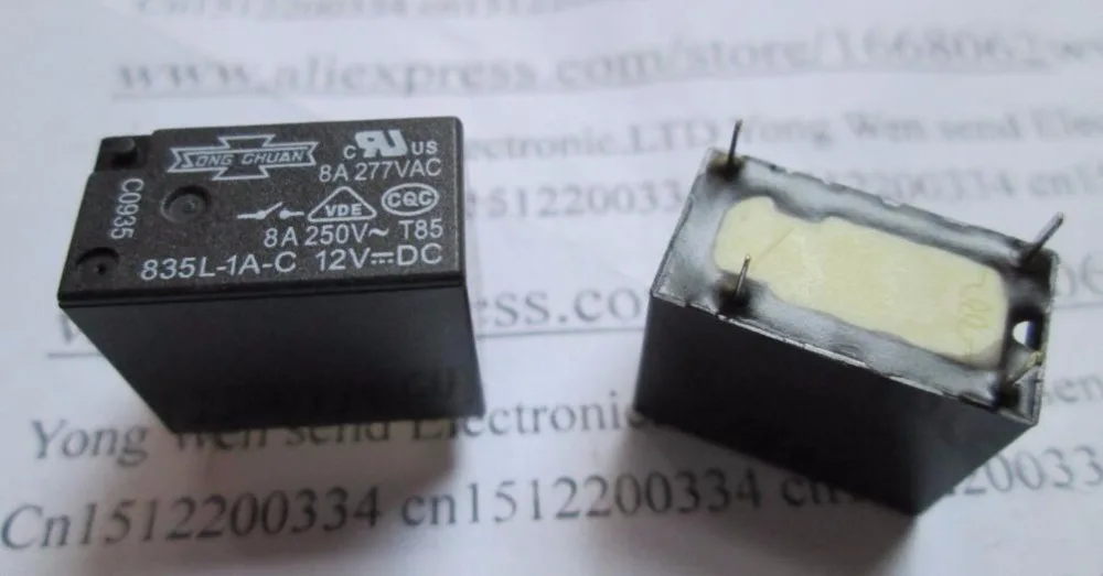 Новое реле 835L 1A C 12VDC 835L1AC DC12V 12V DIP4 5шт./лот|12vdc relay|relay 12vdc12v relay |