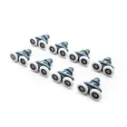 8 шт.компл. 23 мм 25 мм раздвижные аксессуары для душевой кабины стеклянная дверь подшипник роликовый шкив Runner двойное качающееся всплывающее оборудование