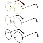 Винтажные стильные женскиемужские популярные круглые металлические прозрачные линзы очки оправа трендовые унисекс Nerd антирадиационные очки оправа для очков