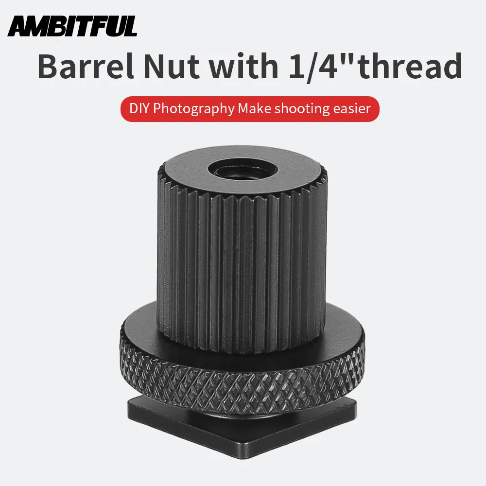 AMBITFUL 1/4 винт Φ + цилиндрической гайки соединительная гайка для камеры