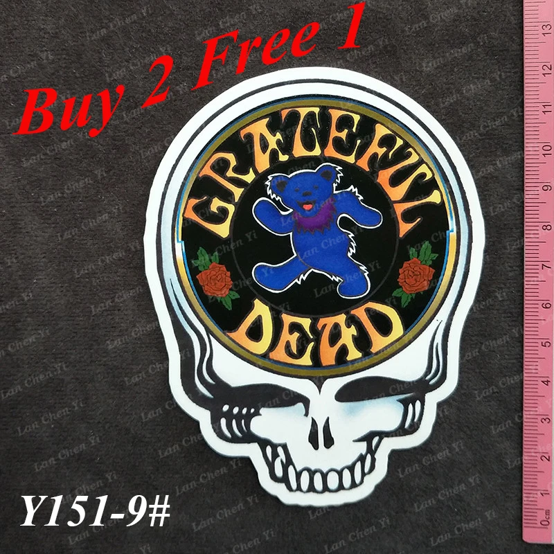 Y151 # The Grateful Dead серии ПВХ наклейки Дорожный чемодан настенная пенал для велосипеда