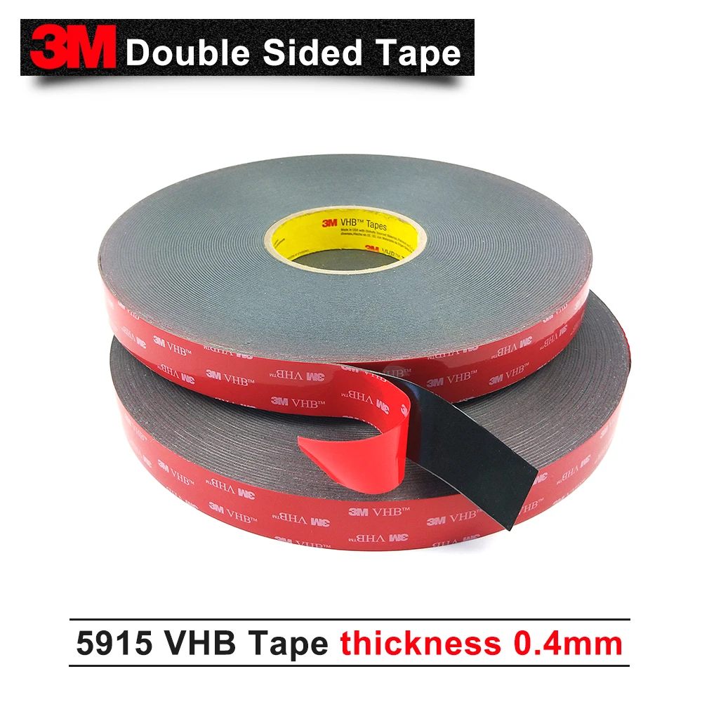 Двухсторонняя лента из акриловой пены темно серого цвета 5 рулонов/партия 3 м VHB