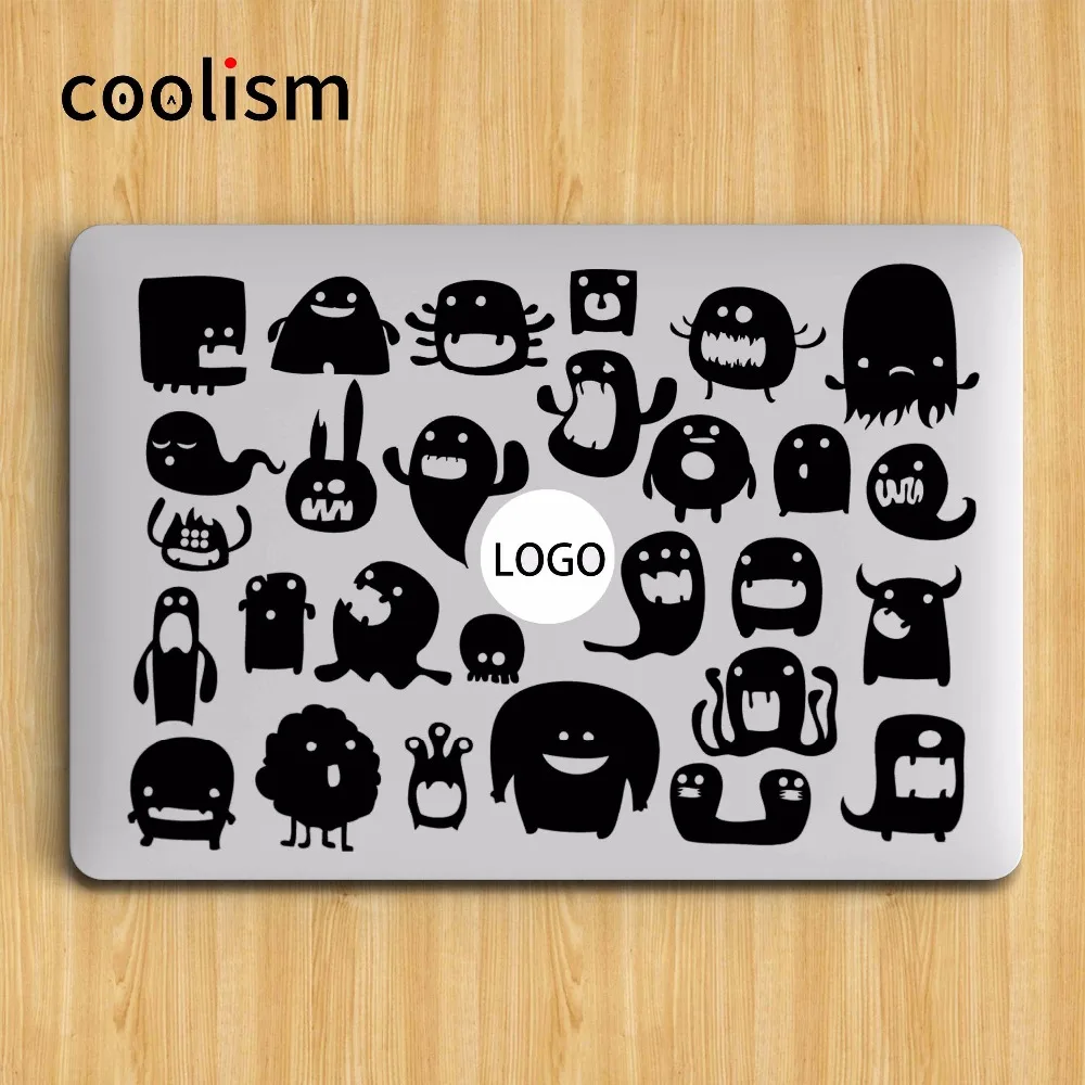 Милый маленький монстр семейный стикер для ноутбука Apple Macbook Наклейка Pro Air Retina 11 12