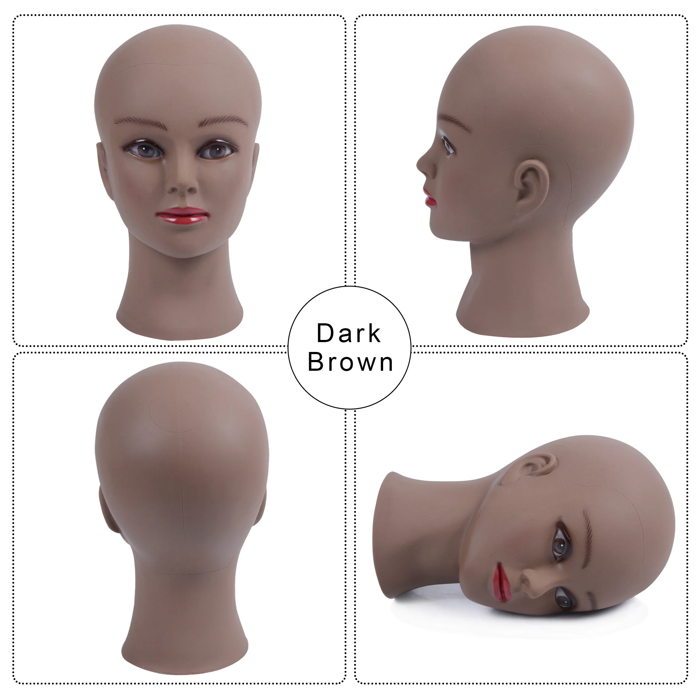 Bald mannequin head stand Mannequin Head for Caps Wigs Lashes Jewelry Mask Massage for Sale Wig Stand
