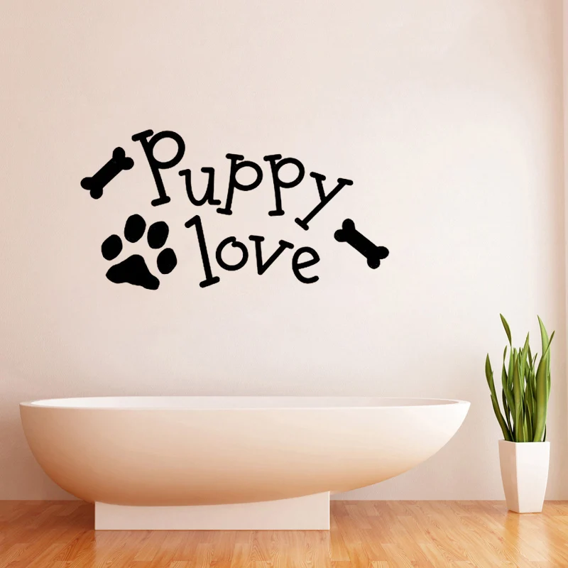 

Creative Kindergarten puppy wall stickers living room bedroom home decorative PVC wallpaper waterproof JG1006