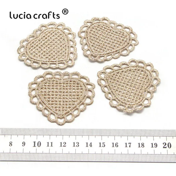 Lucia crafts много вариантов вышитые патч Пришивные патчи класса DIY ручной работы материал для волос аксессуары для одежды B0401 - Цвет: S2 48X51mm 12pcs