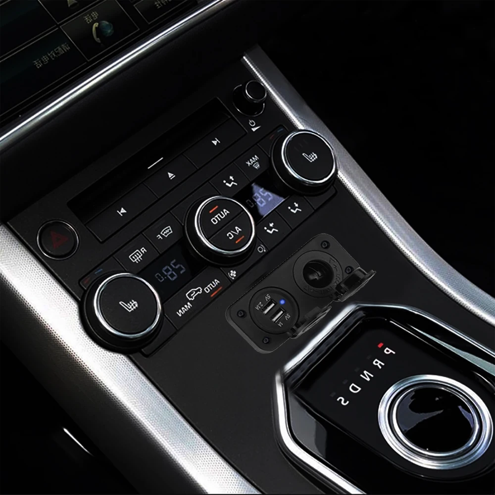 Двойной USB розетка для автомобильного прикуривателя с разъемом 12V Зарядное