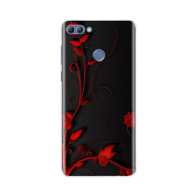 Силиконовый чехол для huawei p smart задняя крышка телефона Huawei Enjoy 7s задний бампер с