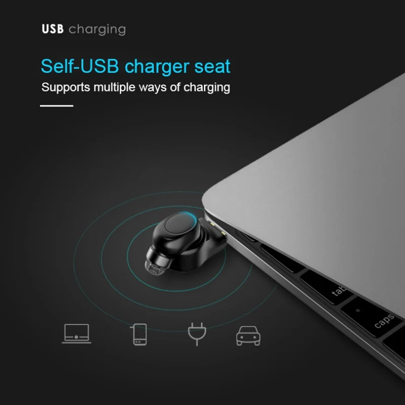 Bluetooth наушники-вкладыши мини беспроводные гарнитуры Магнитный USB зарядное