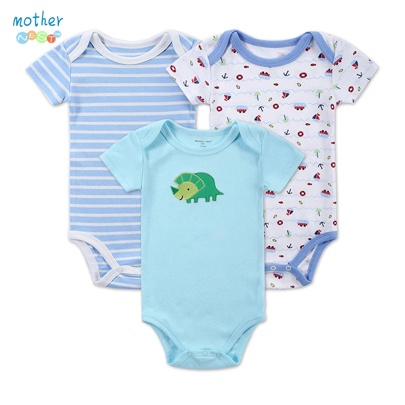 3 шт./лот новинка Детские ползунки летний классный и удобный комплект одежды для