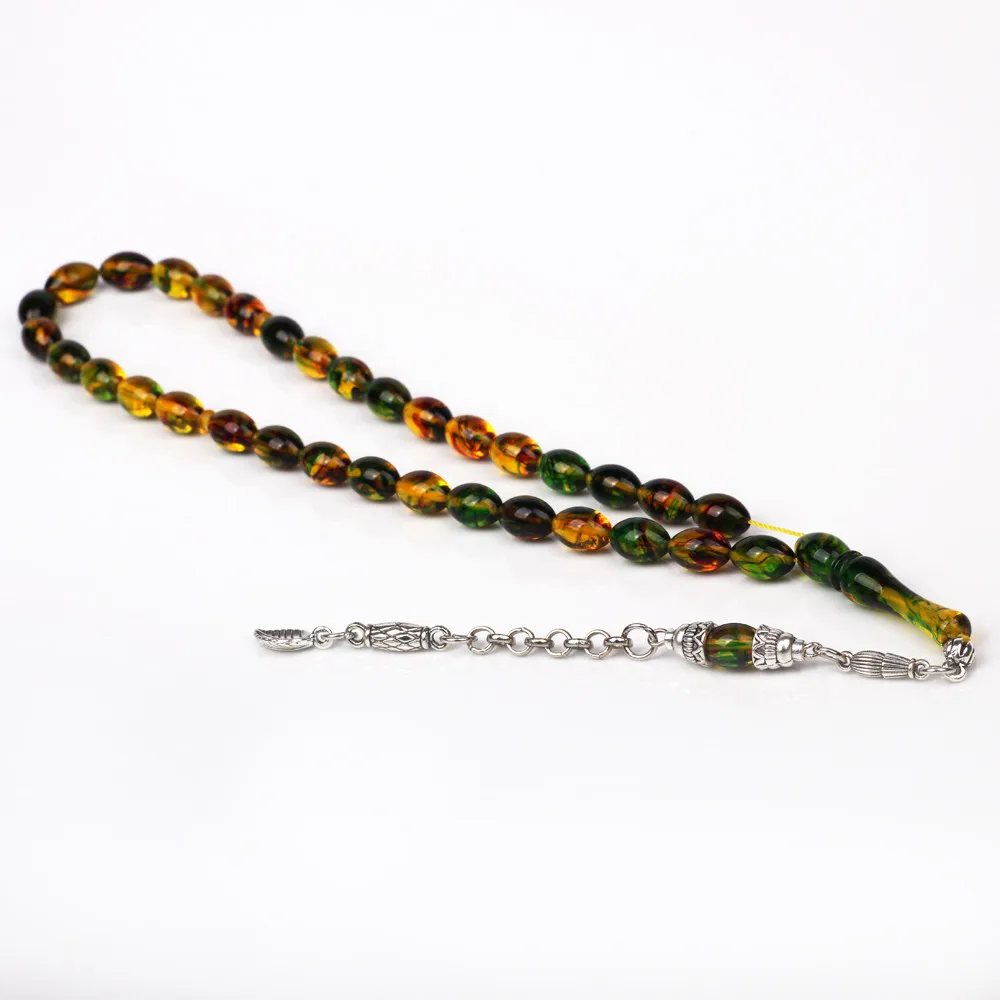 Tasbih магазин смолы янтарные Молитвенные Четки из бусин tesbih Мусульманский