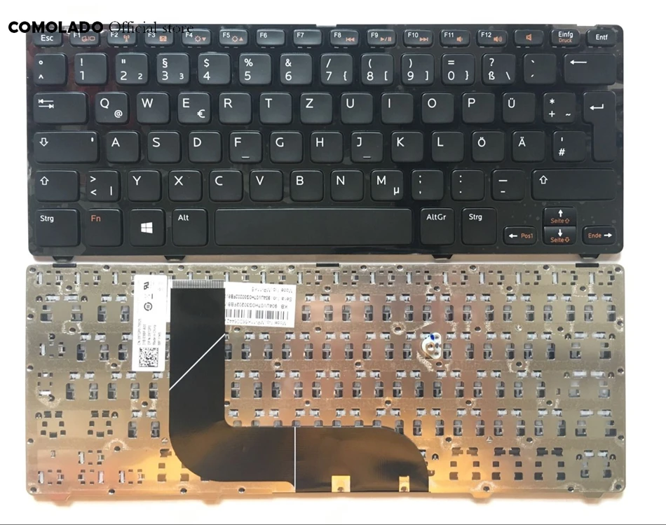 GR Германия клавиатура для DELL Inspiron 14z 5423 14Z 13Z 5323 черный с рамкой клавиатуры