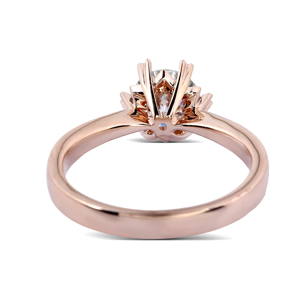 Женское Обручальное кольцо с муассанитом 14 к 1 карат 6 5 мм|jewelry engagement ring|jewelry ringsjewelry