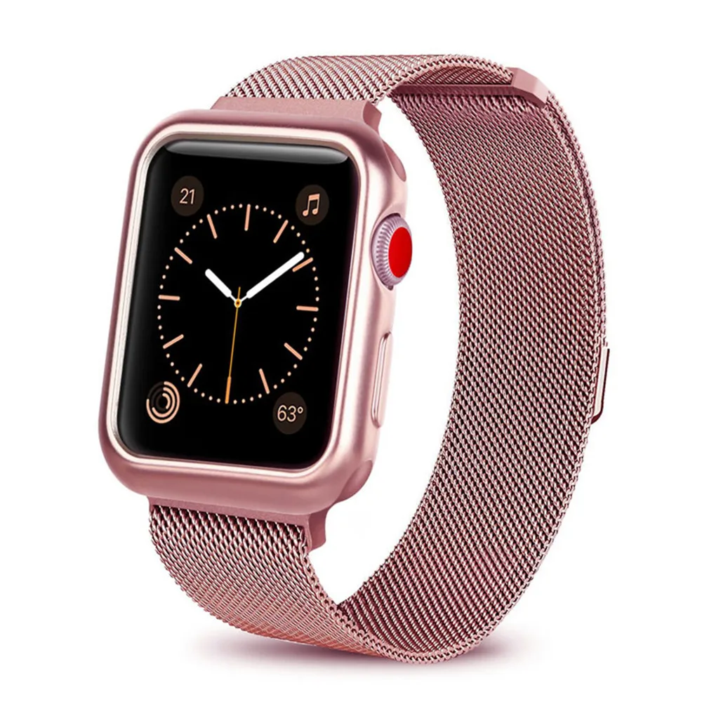 Ремешок для часов Apple Watch браслет из нержавеющей стали 44 мм 40 correa iwatch 42 38 5 4 3 |