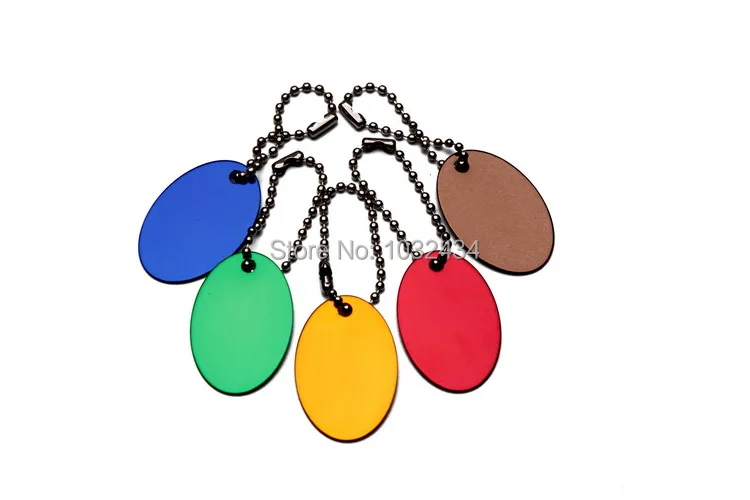 500 шт./лот Алюминиевая овальная именная бирка индивидуальные Выгравированные