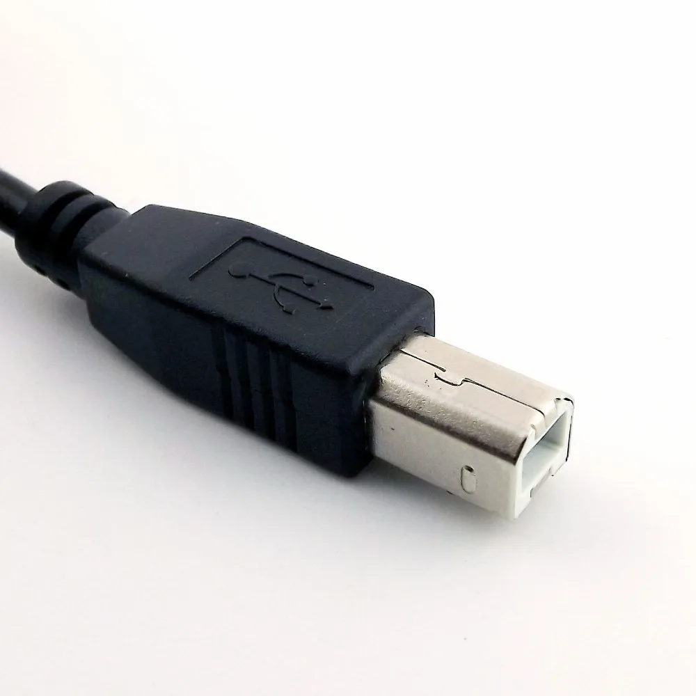 10 шт. Панельное крепление USB 2 0 A Мама к B папа коннектор для принтера кабель шнур 30