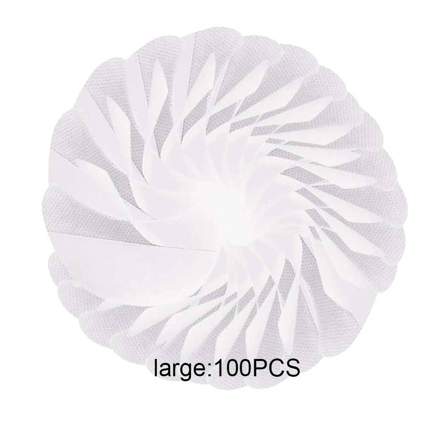 large 100pcs 100 шт./упак. Профессиональные Тени для век щит для макияжа глаз кругов под глазами патчи глаз, Макияж для губ, Применение инструмент - Цвет: large 100pcs