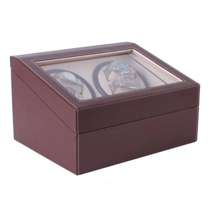 4 + 6 заводчик для часов автоматический поворот часы хранения Дисплей Дело Box