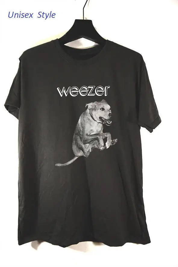 Weezer Американский Rick Band унисекс футболка с забавным принтом|Мужские футболки| |