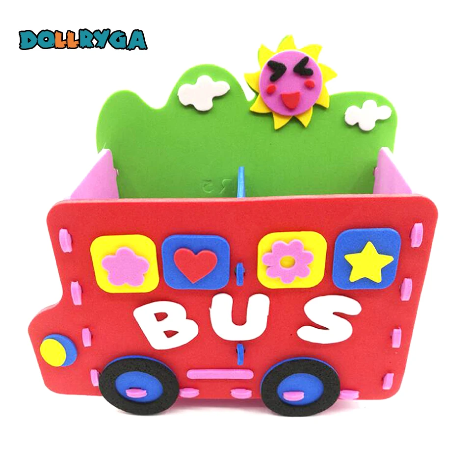 DOLLRYGA 12 компл./лот DIY EVA сумка в форме ожерелья Jouet Enfant искусства и малыш ремесло