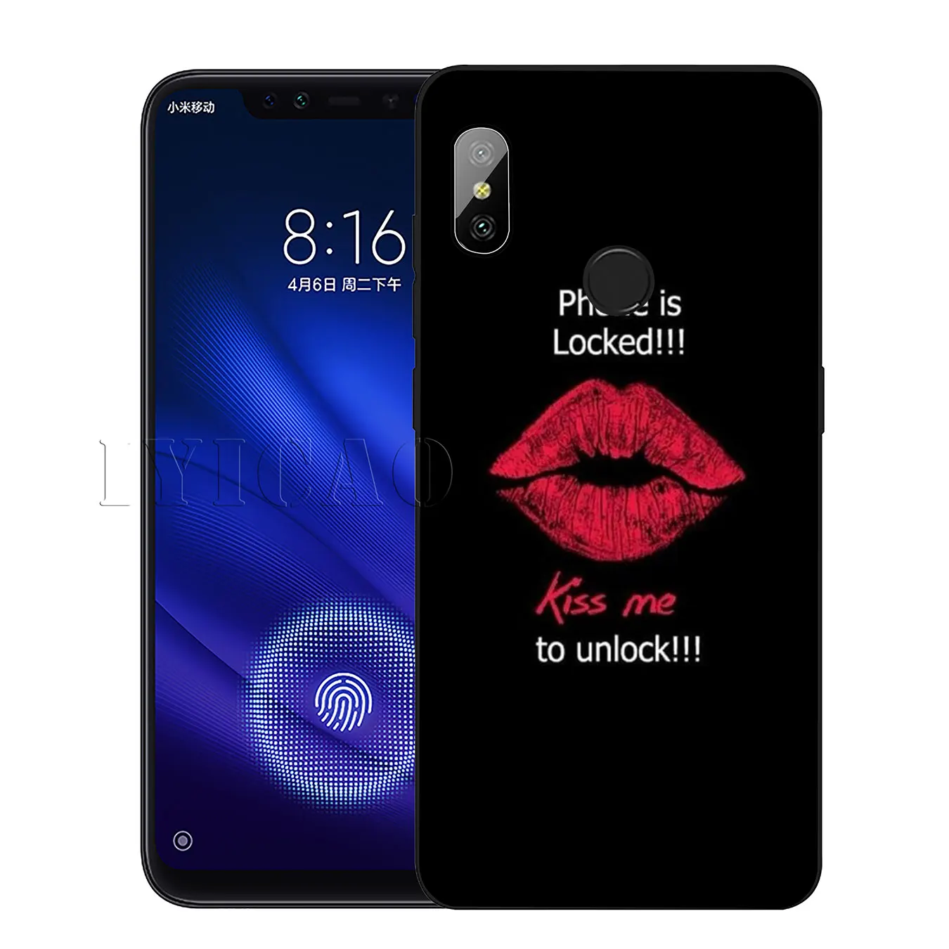 IYICAO Kiss With Lips замечательный Популярный силиконовый мягкий чехол для Xiaomi Redmi 6A 5A Note 8