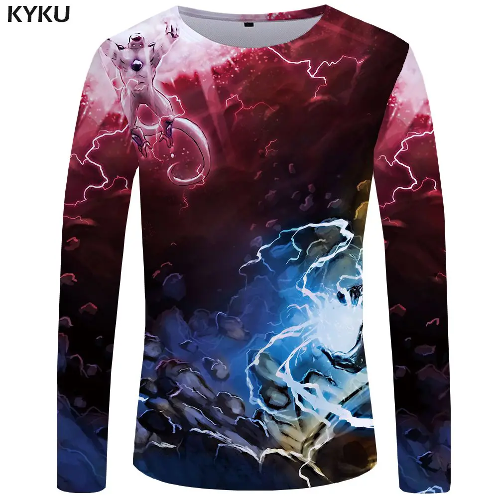 3d t shirt 07 Бренд KYKU, футболка с длинными рукавами и черепом, Мужская футболка с принтом grim Reaper, Готическая 3d футболка, Забавные футболки в стиле панк-рок, Мужская одежда, летние топы - Цвет: 3d t shirt 07