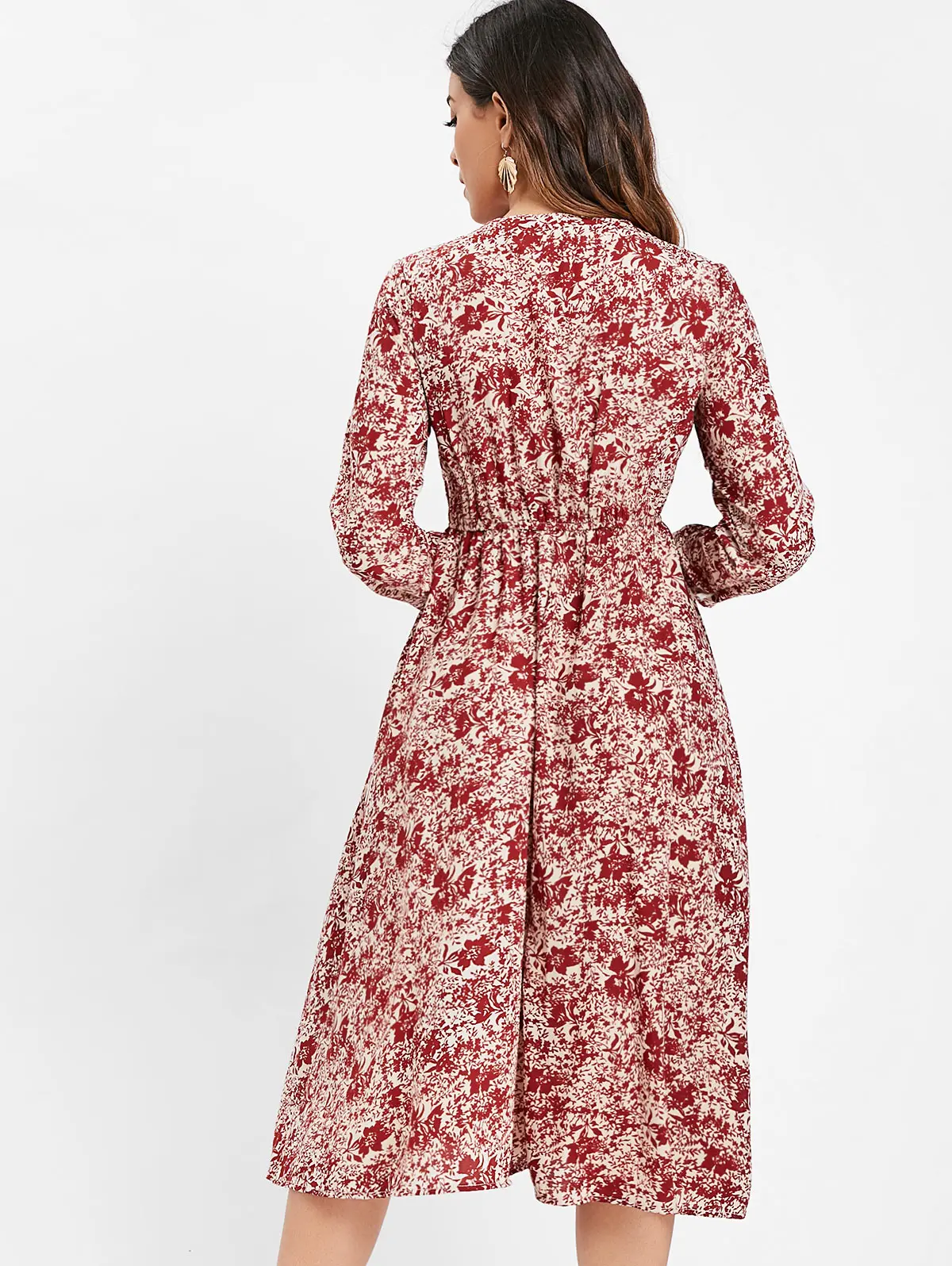 Женское платье трапеция VESTLINDA Осеннее Повседневное средней длины с высокой