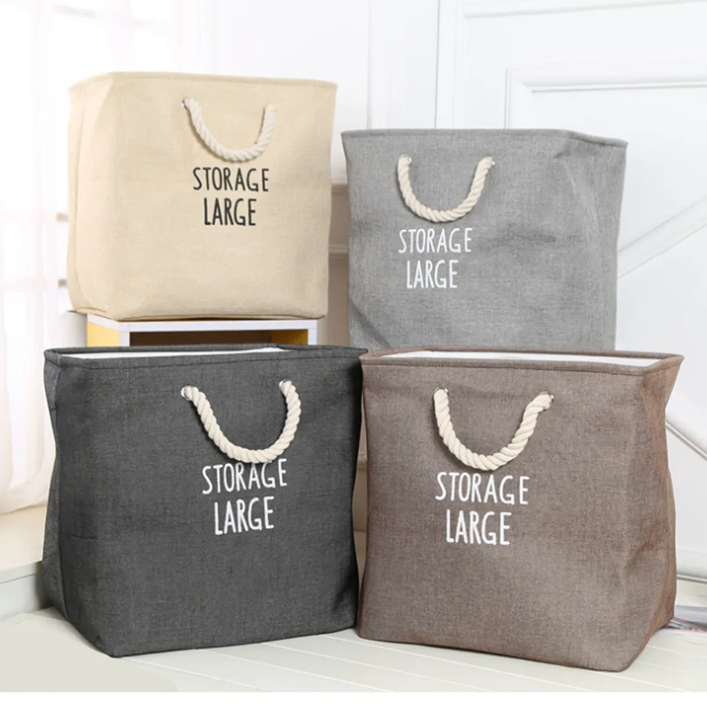 Толстый двойной Слои корзина для хранения складной мусора грязной одежды