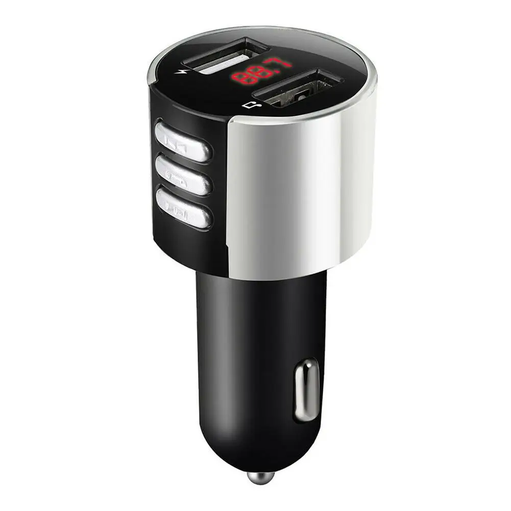 Bluetooth Автомобильный fm-передатчик радио адаптер USB зарядное устройство для автомобиля mp3-плеер Быстрая зарядка автомобиля Hands free Прямая поставка