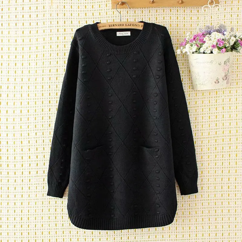 Женский вязаный пуловер шерстяной свитер с круглым вырезом перфорацией розовый