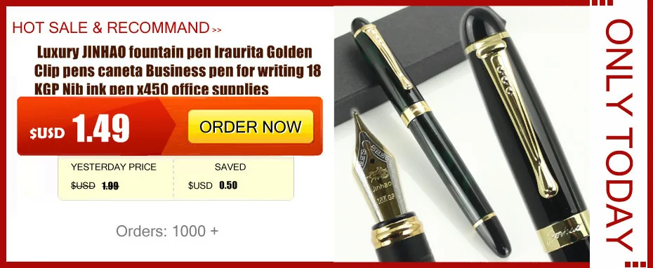 JINHAO X450 перьевая ручка, цвета: розовый, голубой, фиолетовый, мм, 22 цвета на выбор, оптовые продажи, Iraurita Золотой ручки с зажимом caneta Бизнес ручка для письма 18 КГП чернильная ручка NIB